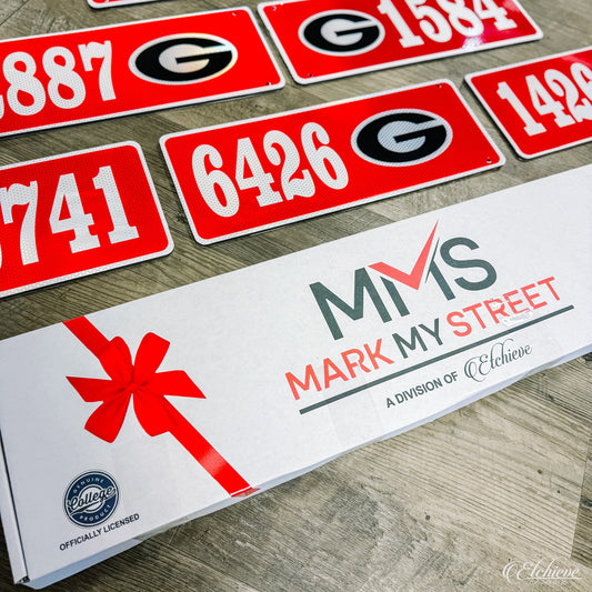 Georgia Metal Address Sign