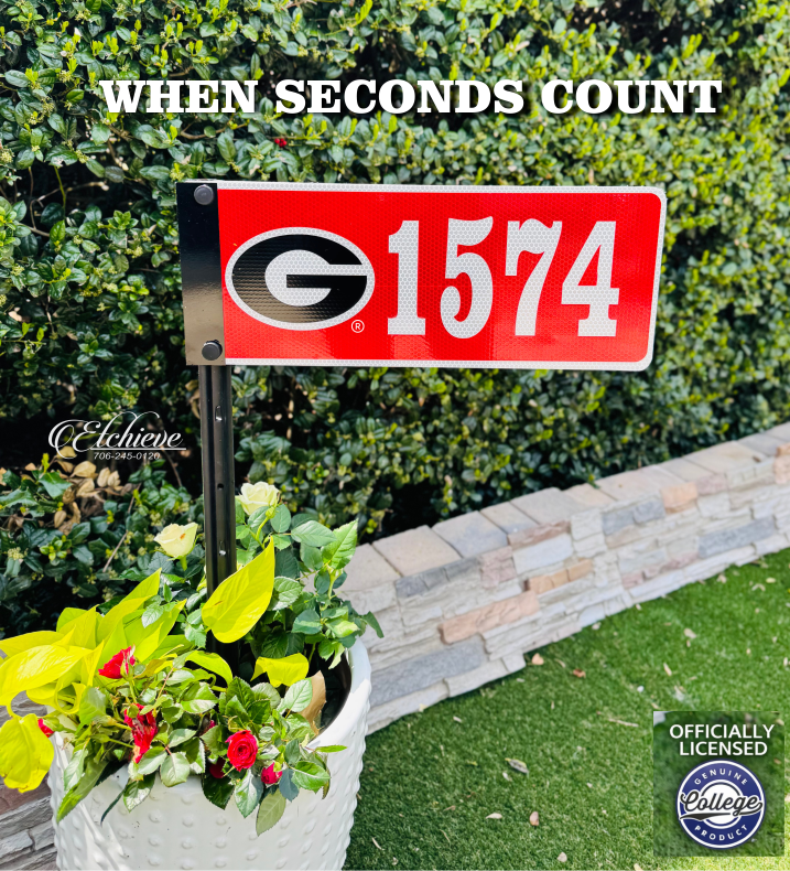 Georgia Metal Address Sign